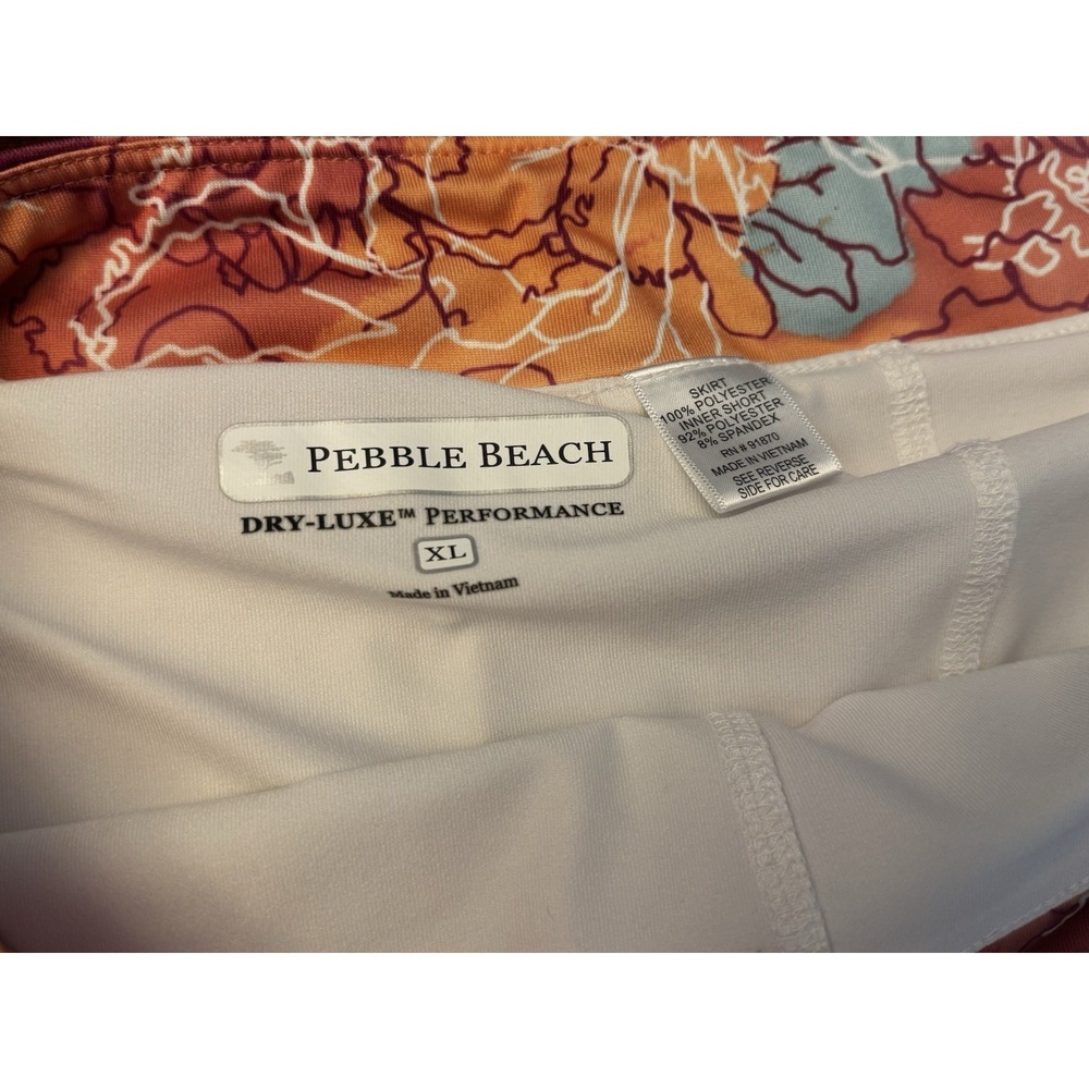 Pebble Beach XL Women's Dry Luxe Performance Floral Golf Tennis Skirt - Picture 2 of 5